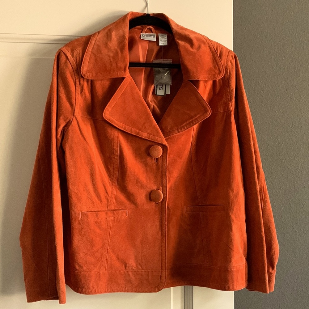 Burnt Orange Suede Jacket